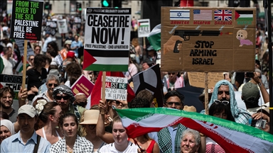 Masovni protest u Londonu protiv izraelskih napada na Iran i Gazu