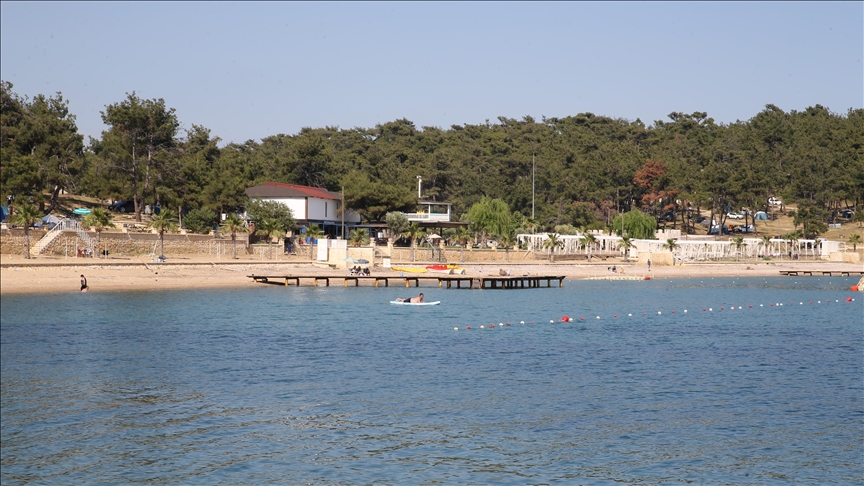 Mavi ve yeşilin buluştuğu Saros Körfezi sahillerine Avrupalı turist ilgisi