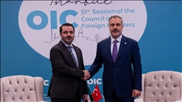 هاکان فیدان پێشوازی لە وەزیری دەرەوەی سووریا، ئەسعەد شەیبانی کرد