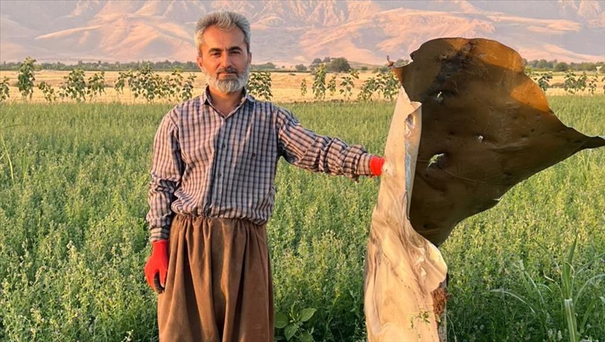 پارچە مووشەکێک لە نزیک گوندێکی هەڵەبجە کەوتووەتە خوارەوە