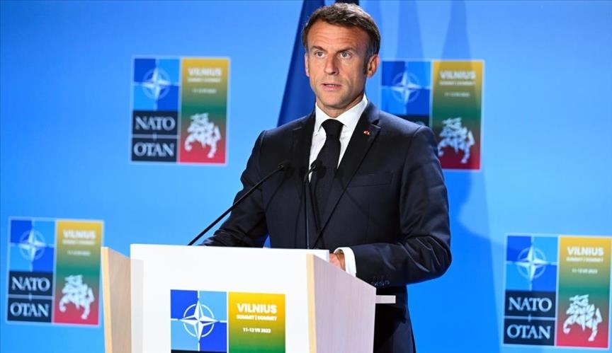 Depuis le sommet de l’OTAN, Macron plaide pour « trois cessez-le-feu en même temps »