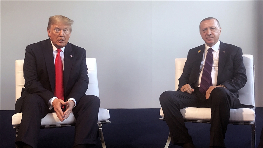 Cumhurbaşkanı Erdoğan, Lahey kentinde ABD Başkanı Trump ile bir araya geldi