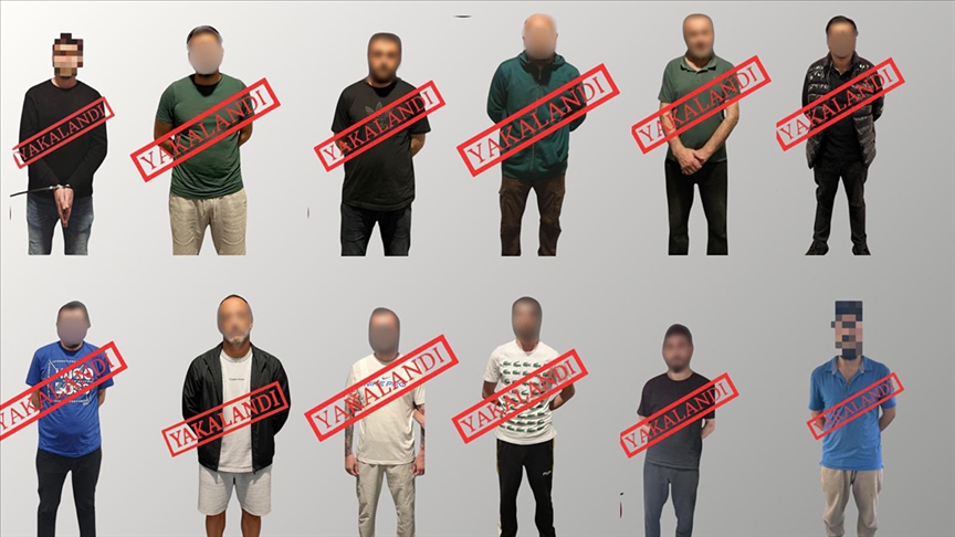 Kırmızı bültenle aranan 11, ulusal seviyede aranan 1 kişi yakalanarak Türkiye'ye getirildi