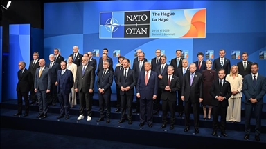Президент Эрдоган принял участие в общей фотосессии лидеров на саммите НАТО в Гааге