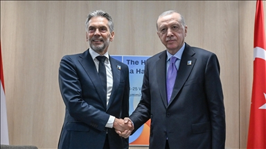 Turkish President Erdogan meets Dutch Premier Schoof in The Hague