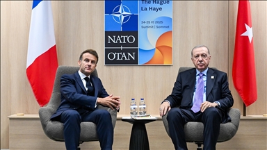 Turkish President Erdogan meets French counterpart Macron on sidelines of NATO summit