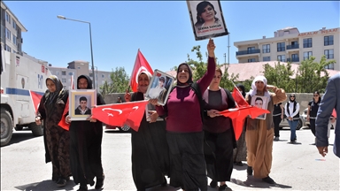Vanlı aileler, DEM Parti İl Başkanlığı önündeki eylemlerini sürdürdü