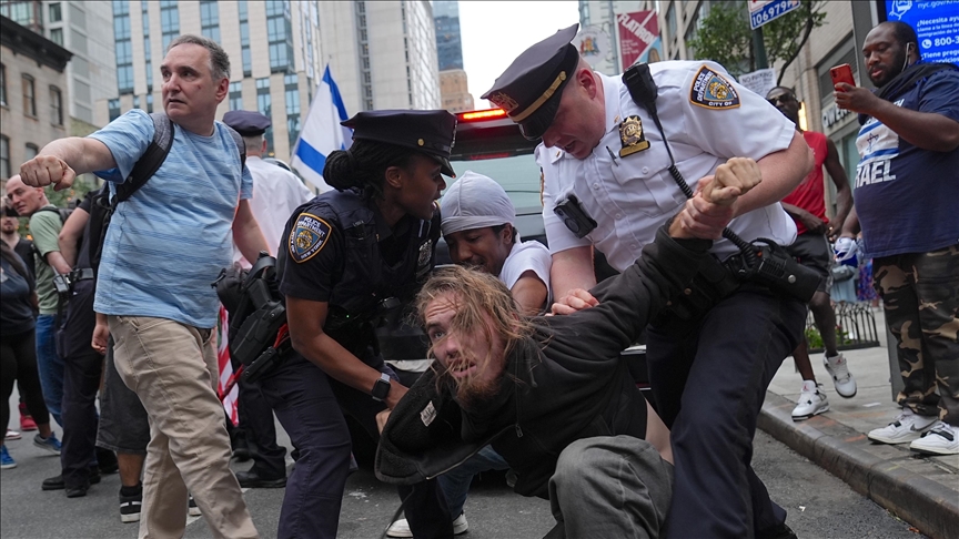 Sukob propalestinskih i proizraelskih demonstranata tokom skupa u New Yorku