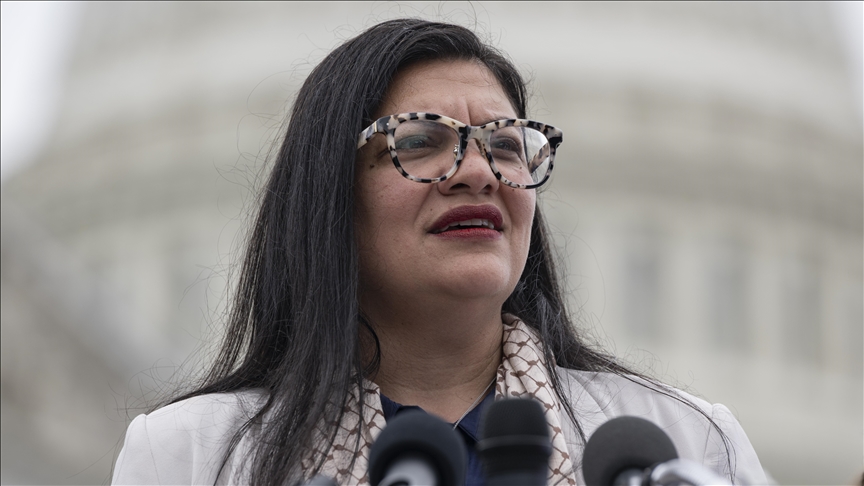 ABD Kongre üyesi Tlaib, İsrail-ABD güdümlü yardım kuruluşuna sağlanan fona tepki gösterdi