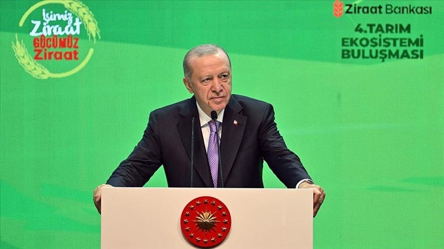 Serokomar Erdogan mizgînî dan sektora çandiniyê