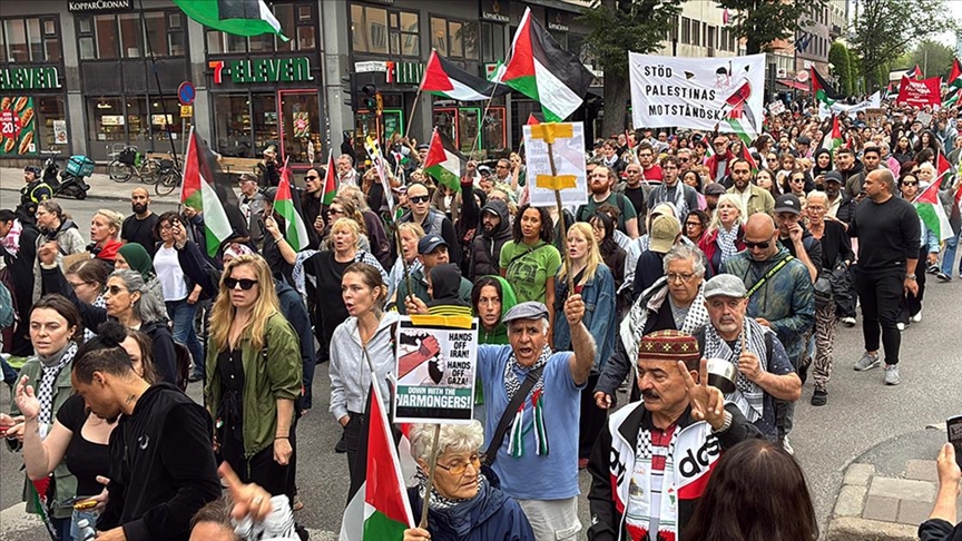 İç'te İ'in Gazze'ye saldırıları protesto edildi