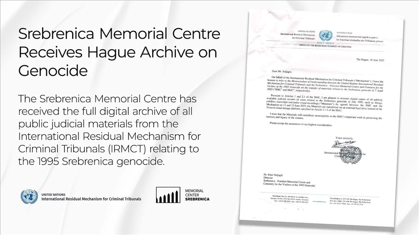 Memorijalni centar Srebrenica preuzeo haške arhivske dokumente