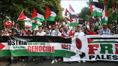 Protesta në Vjenë kërkon ndërprerjen e “gjenocidit” izraelit në Gaza dhe dënon bashkëpunimin austriak