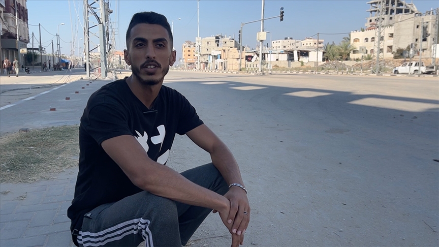 Filistinli İbrahim, çektiği videolarla Gazze'de yardım adı altında yaşanan "sefaleti" dünyaya duyuruyor