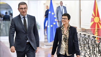 Shkup, komisarja e BE-së për Zgjerim, Marta Kos, takohet me kryeministrin Hristijan Mickoski