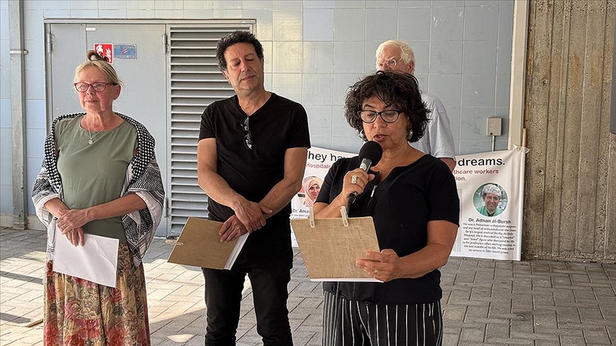 Hollandalı sağlık çalışanları Filistinli meslektaşlarıyla dayanışma için toplandı