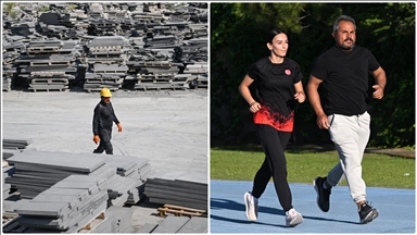Ekmeğini "taştan" çıkaran eski milli atlet, mesai sonrası da geleceğin sporcularını yetiştiriyor