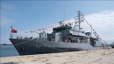 Mayın tarama gemisi "TCG Amasra", Kırklareli'nde ziyarete açıldı