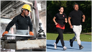 Ekmeğini "taştan" çıkaran eski milli atlet, mesai sonrası da geleceğin sporcularını yetiştiriyor