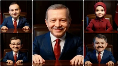 Bakan Kacır, Cumhurbaşkanı Erdoğan ve kabine üyelerinin yapay zekayla oluşturulan görüntülerini paylaştı