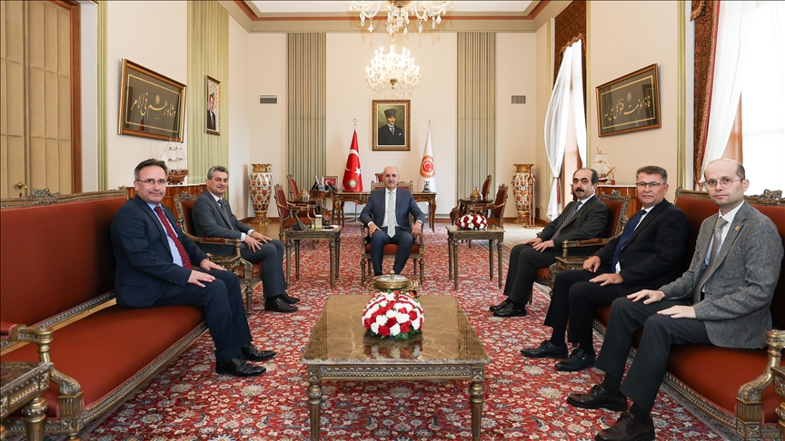 TBMM Başkanı Kurtulmuş Atatürk Kültür, Dil ve Tarih Yüksek Kurumu Başkanı Prof. Dr. Örs'ü kabul etti