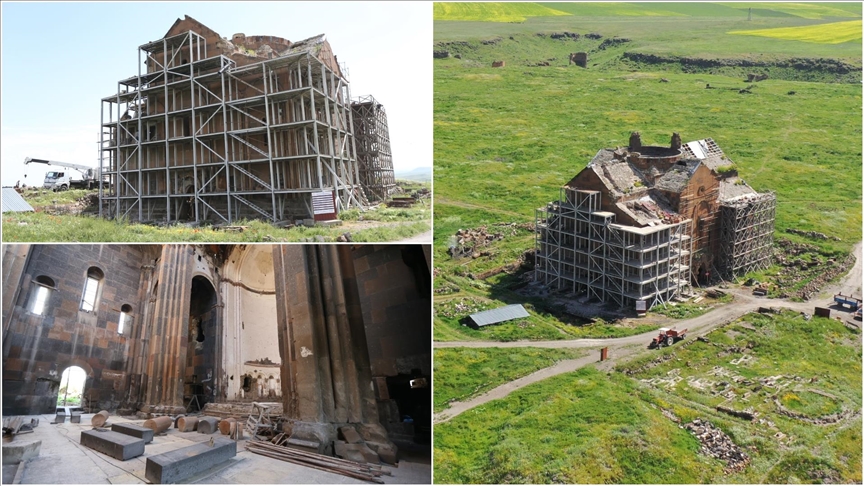 Anadolu'da ilk cuma namazının kılındığı Ani'deki "fetih camisi" restore ediliyor