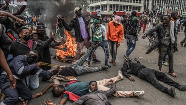 Protesters burn police station in Kenya demanding justice for Albert Ojwang