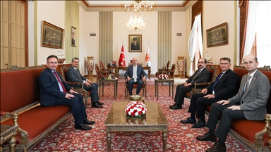 TBMM Başkanı Kurtulmuş Atatürk Kültür, Dil ve Tarih Yüksek Kurumu Başkanı Prof. Dr. Örs'ü kabul etti