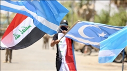 پێکهاتەی تورکمان لە پردێ خۆپێشاندانیان دەستپێکرد