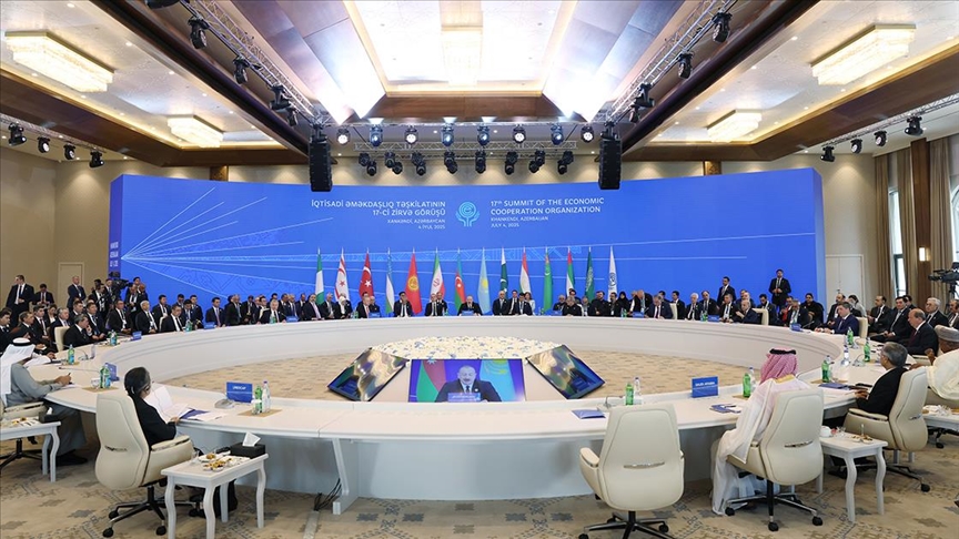 Ekonomik İşbirliği Teşkilatı 17. Zirvesi Azerbaycan'ın Hankendi şehrinde başladı