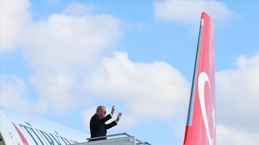 Türkiye’s President Erdogan departs for Azerbaijan