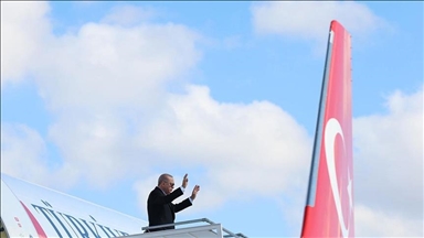 Türkiye’s President Erdogan departs for Azerbaijan