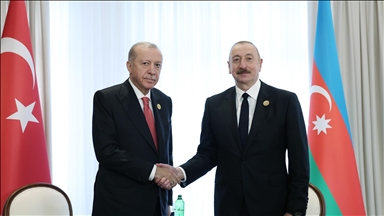 دیدار اردوغان و علی‌اف در خانکندی