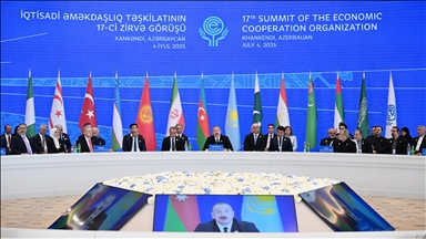 Turkish president meets counterparts at Economic Cooperation Organization summit in Azerbaijan