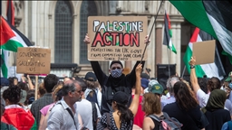 Protest in London in support of Palestine Action ahead of court ruling