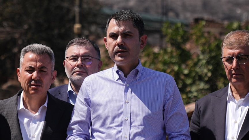 Bakan Kurum'dan orman yangınlarındaki hasar tespit çalışmalarıyla ilgili açıklama