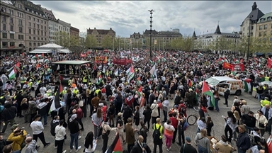 مئات المتظاهرين في ستوكهولم يطالبون بوقف "الإبادة في فلسطين"