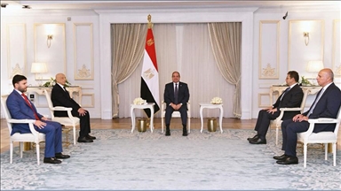 السيسي يلتقي عقيلة صالح ويؤكد ضرورة التوصل لتسوية سياسية ليبية