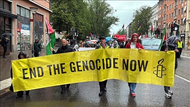 "Zaustavite genocid odmah": U Štokholmu održan protest protiv izraelskih napada na Gazu