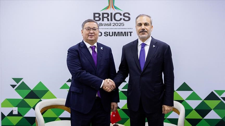Turkish foreign minister meets Kazakh counterpart at BRICS summit in Brazil