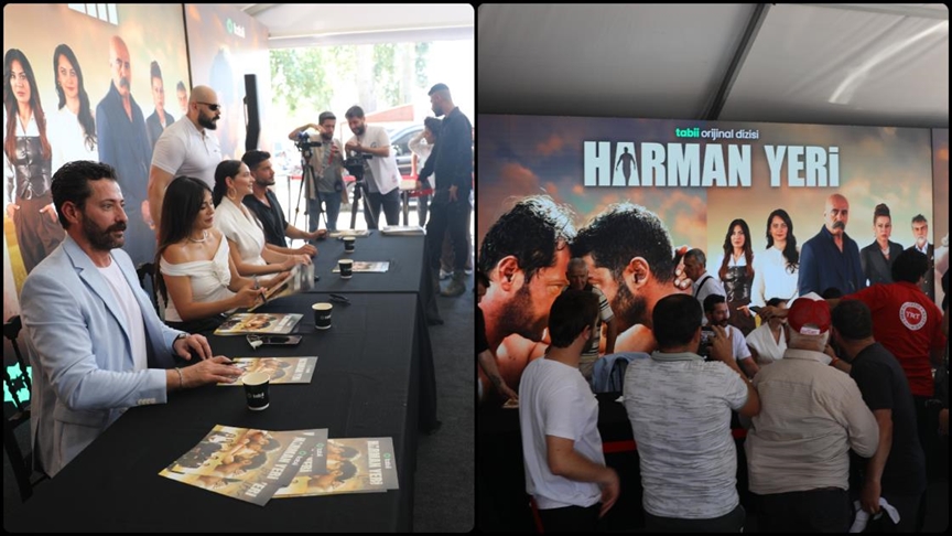 "Harman Yeri" dizisi Kırkpınar'da güreşseverlere tanıtıldı