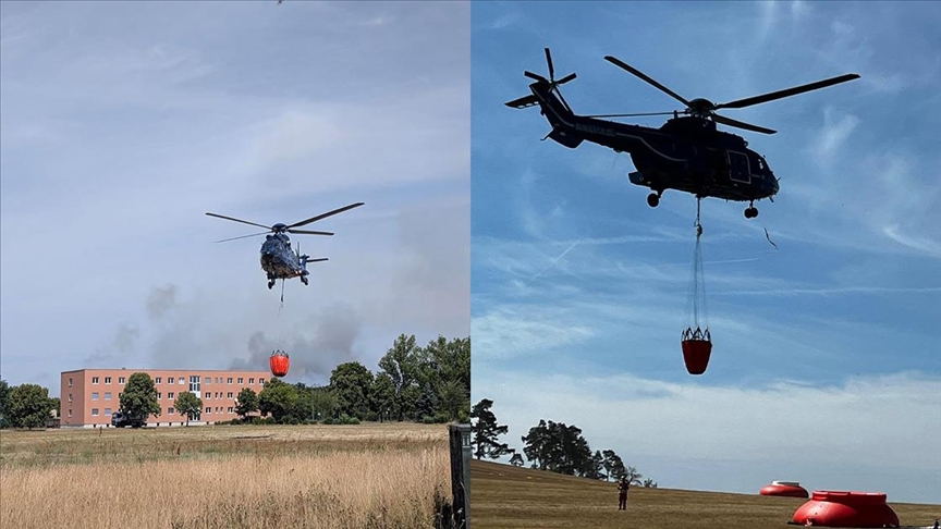 Helikopterët e policisë federale gjermane mbështesin shuarjen e zjarreve në Saksoni dhe Turingi