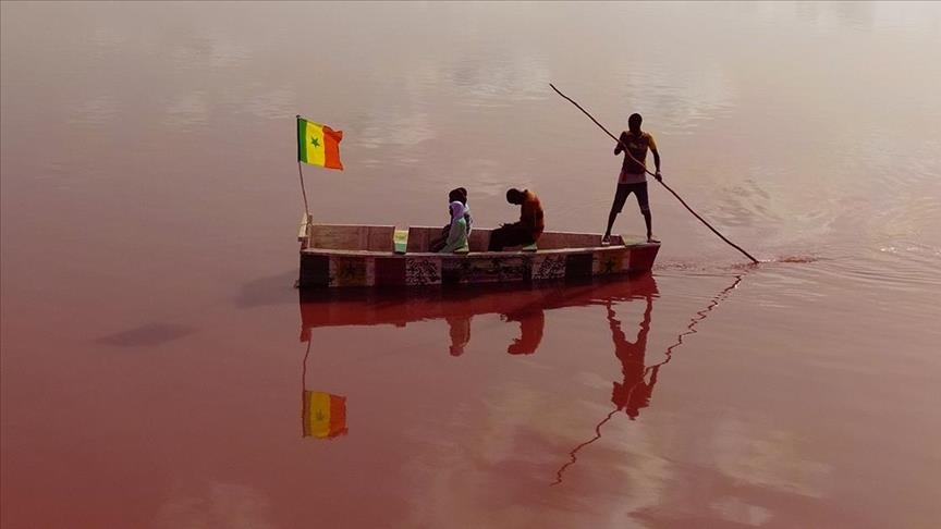 Pink waters of Lac Rose in Senegal return after nearly 3 years