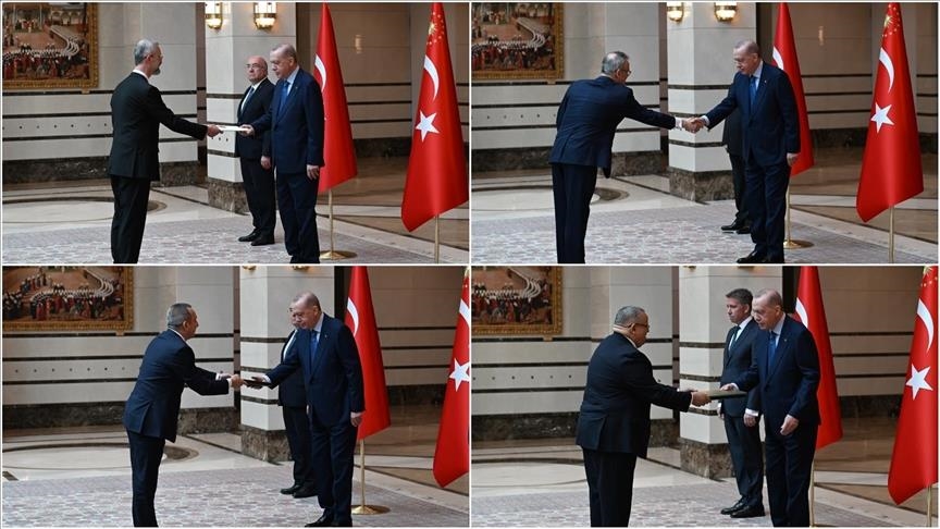New ambassadors present their credentials to Turkish President Erdogan