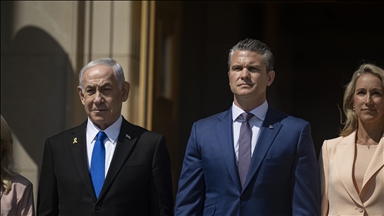 US defense chief welcomes Netanyahu to Pentagon