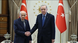Cumhurbaşkanı Erdoğan, MHP Genel Başkanı Bahçeli'yi kabul etti 