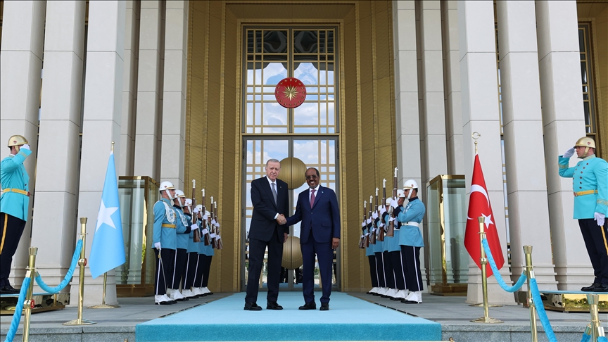 Cumhurbaşkanı Erdoğan, Somali Cumhurbaşkanı Mahmud ile bir araya geldi