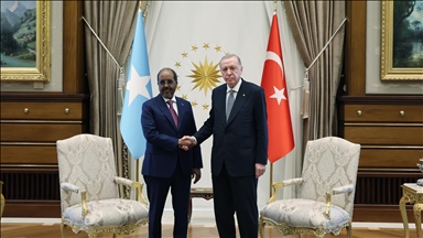 الرئيس أردوغان يستقبل نظيره الصومالي