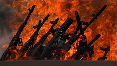L'organisation terroriste PKK procède à la destruction de ses armes