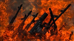 Group of PKK terrorists destroys weapons in northern Iraq